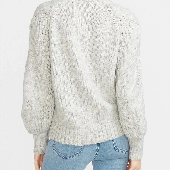 NWT EXPRESS Cable Knit Balloon Sleeve Sweater - Picture 2 of 7